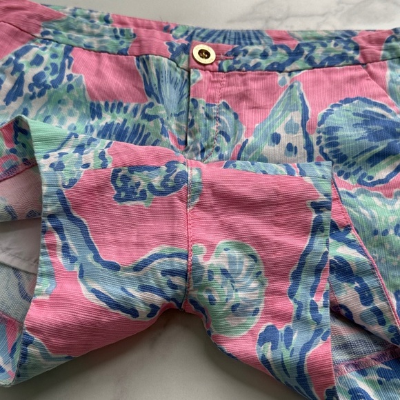 Lilly Pulitzer Adie Shorts in Capri Pink Samba Size 00 - Picture 8 of 10